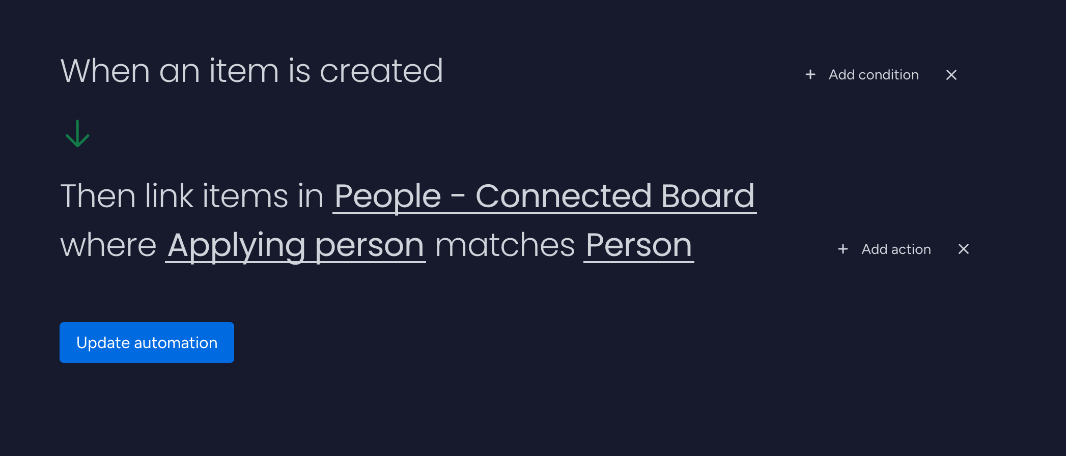Lookup configuration screenshot